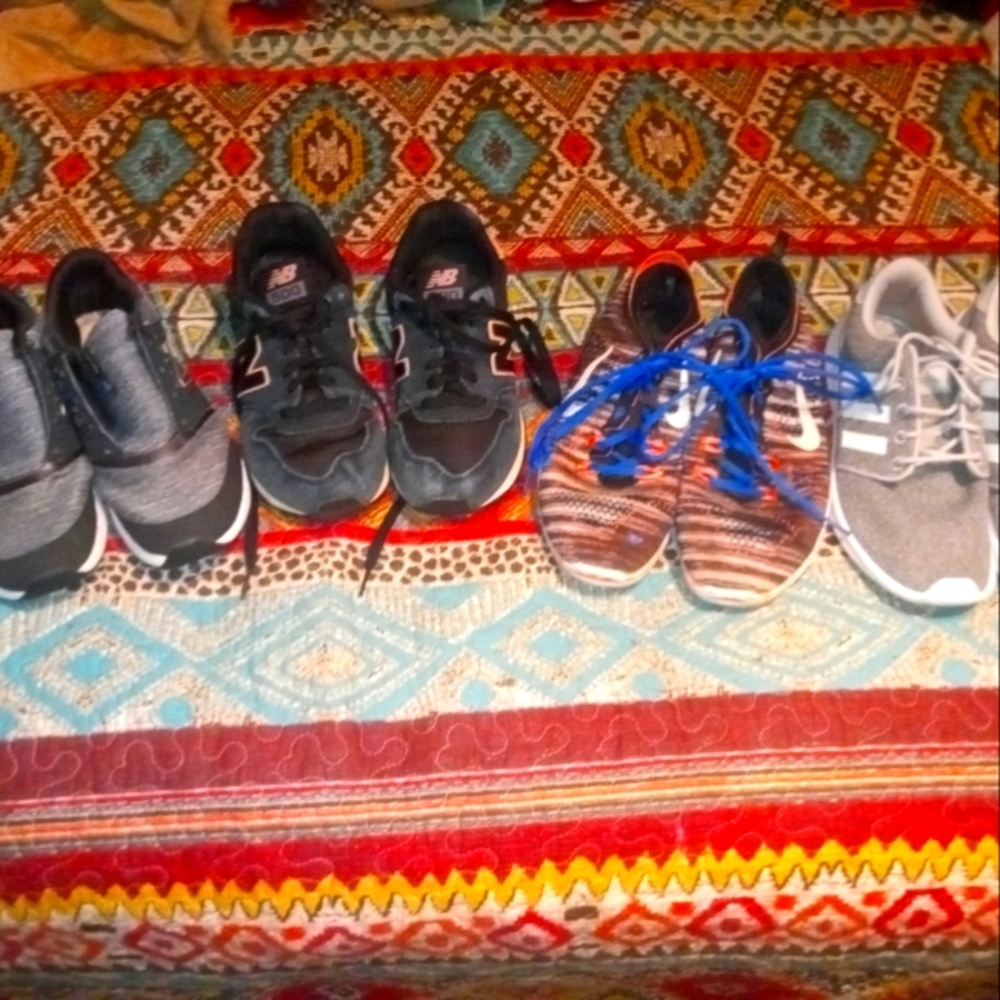 Lot of 4 pair of Tennis shoes. Will sell Separately!!
